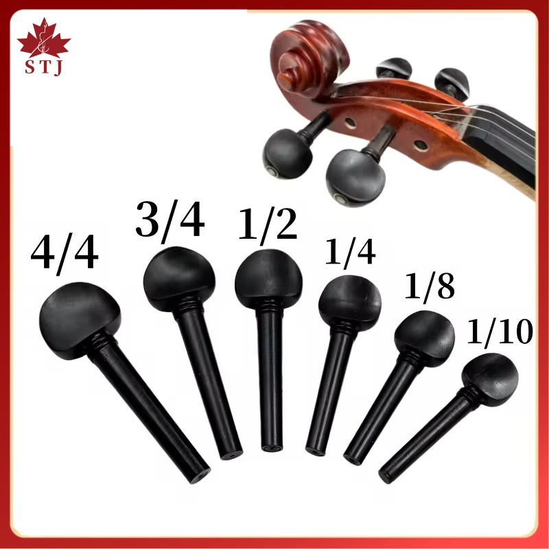 Musical Instrument Fiddle - 4 stuks ebbenhouten stemmechanieken voor 4/4