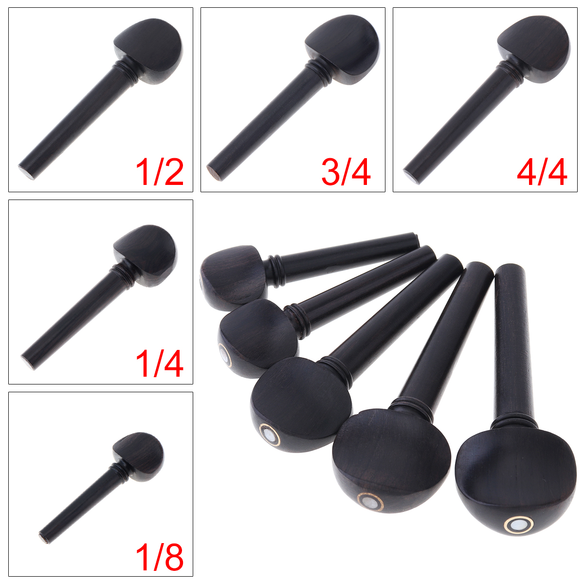 Musical Instrument Fiddle - Viool Stemsleutels Tuners Ebbenhout Snaarinstrument Accessoires