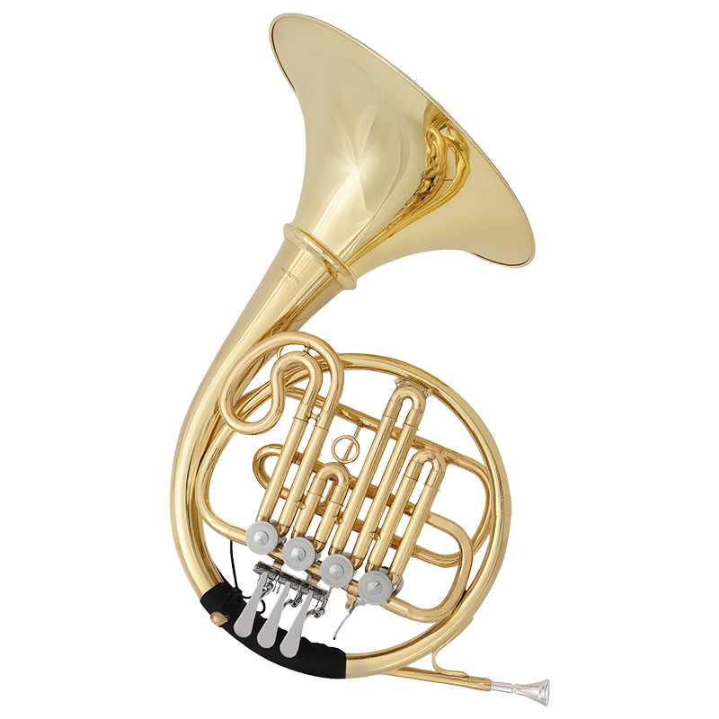 Musical Instrument Horn - Franse hoorn met vier kleppen, gelakte