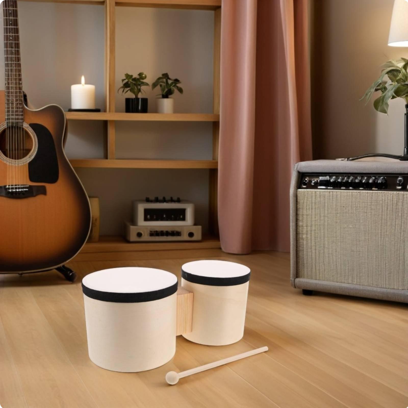 Bongo Drum Set - Bongo Drumstel Gemakkelijk te Leren Percussie-instrument