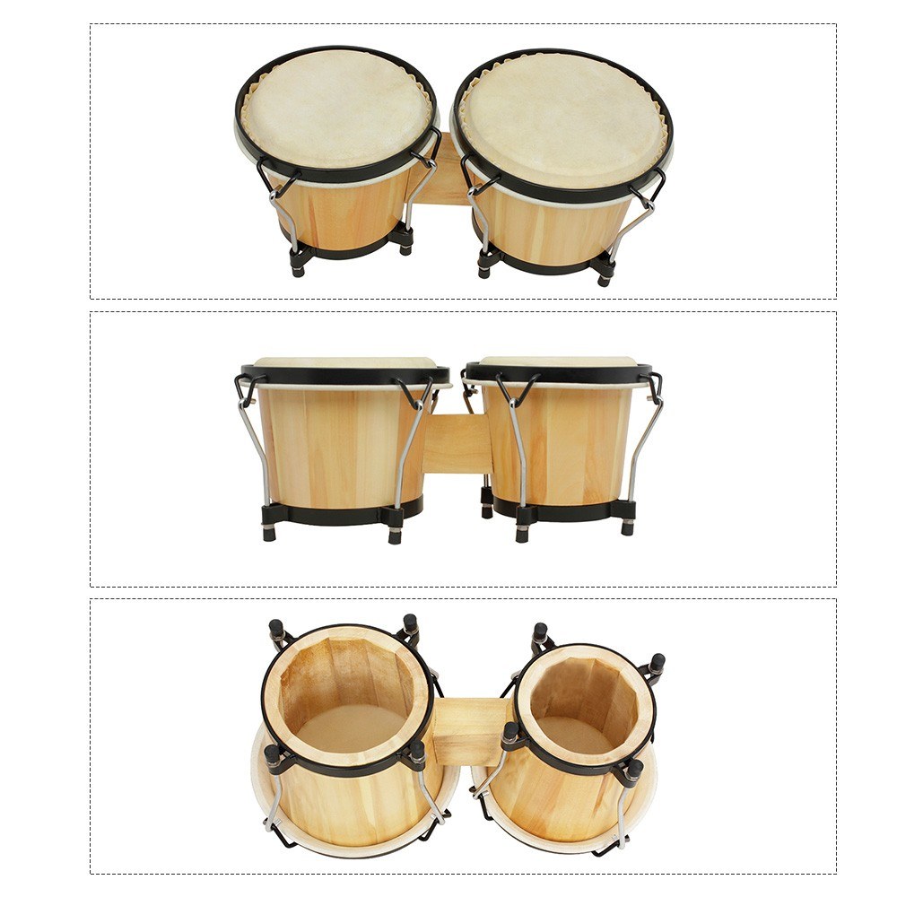 Houten Bongo Drumstel 5,5 inch - Bongo Drum Set recensie en prijs