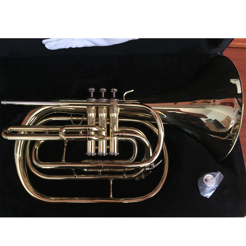 Bb goudgelakte marching-franse - Musical Instrument Horn recensie en prijs