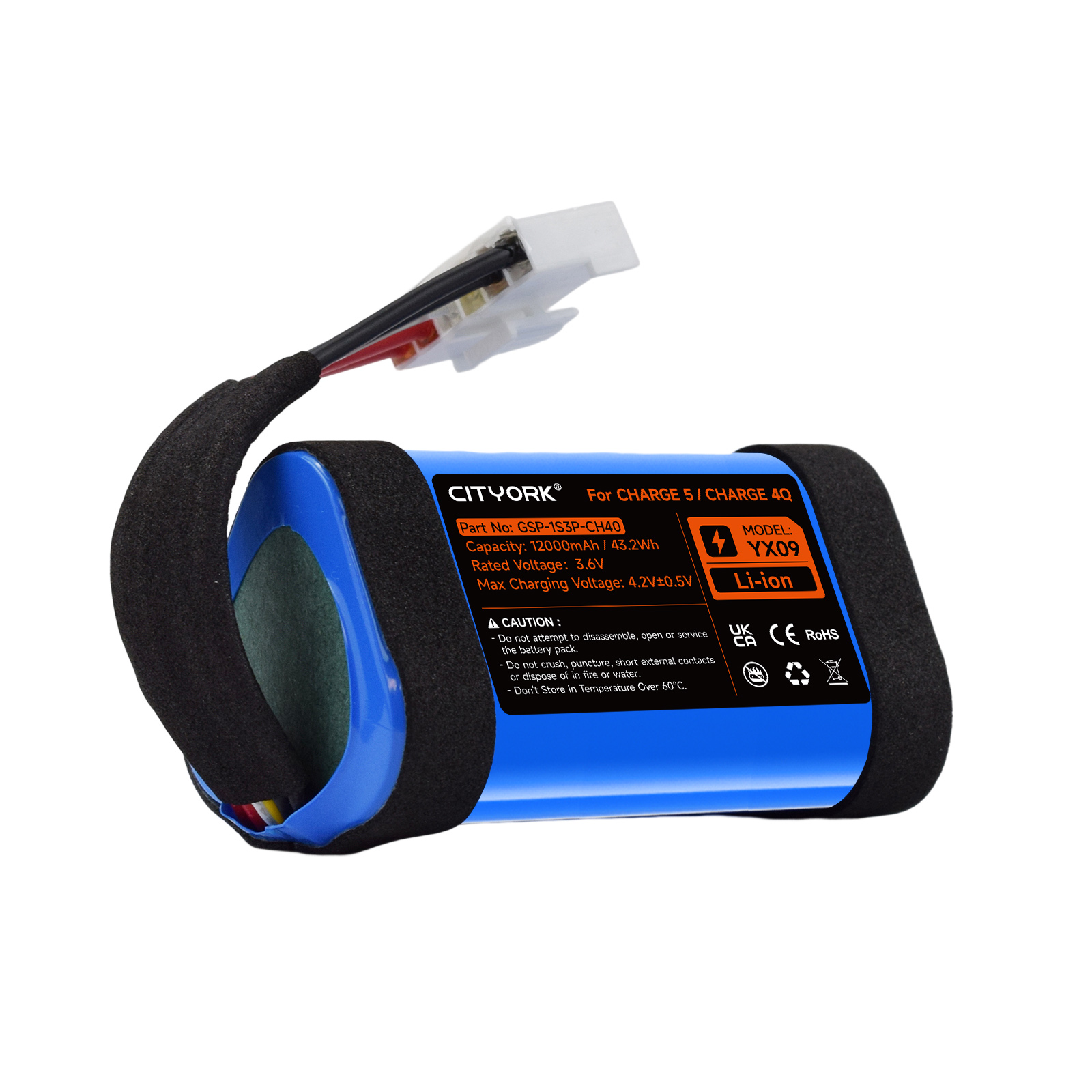 12000mAh vervangende batterij  - Jbl Speaker Charge 5 recensie en prijs