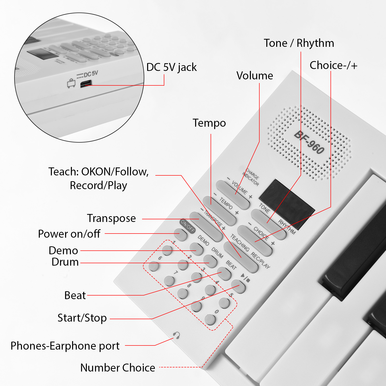 61-Key Opvouwbare Elektronisch - Musical Instrument Synthesizer recensie en prijs
