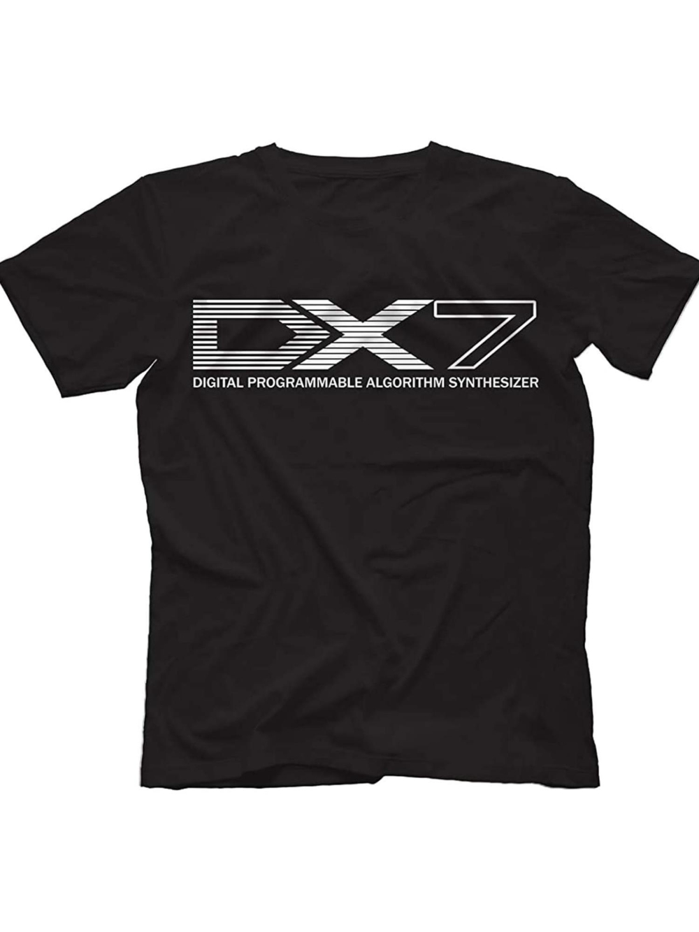 Het zwarte T-shirt heeft een a - Musical Instrument Synthesizer recensie en prijs